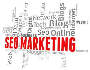 Seo Marketing Represents Search Engines And Advertising