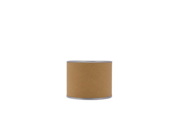 Cylinder container isolated on white background.For your product.( With clipping path.)