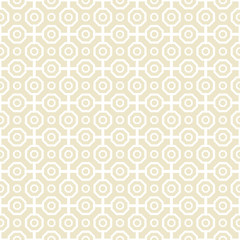 Fototapeta premium Geometric fine abstract background. Seamless modern pattern with white octagons