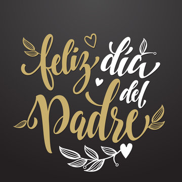 Feliz Dia del Padre Father Day greeting card in Spanish