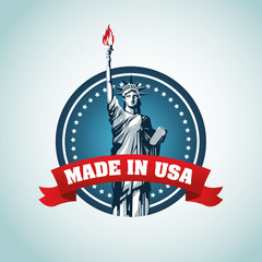 USA design. American icon. Flat illustration © Jemastock