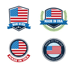 USA design. American icon. Flat illustration