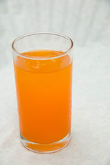  orange juice isolated on white