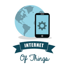 Internet of things. Online icon. Flat illustration , vector