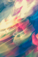 Colorful abstract light vivid color blurred background. Vintage tone.