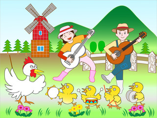 畜産農家のコンサート