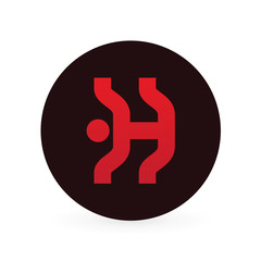 Abstract Letter H Logo