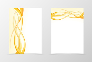 Gold flyer template design