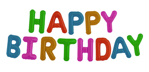 happy birthday balloons