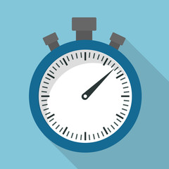 Time design. chronometer icon. Flat illustration