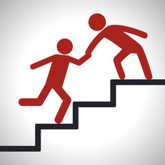 Help design. Pictogram icon. Flat illustration , vector