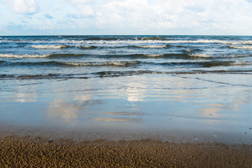 ocean wave and beach