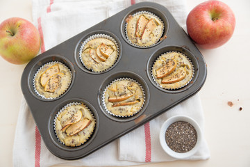 Apfel Vollwert Muffins 