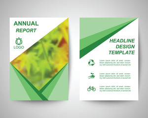 eco annual report flyer a4 template