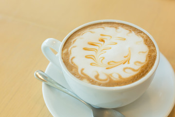 hot coffee caramel macchiato