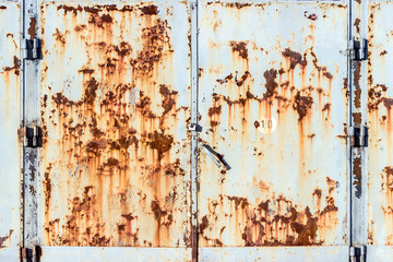 Old painted metal texture with traces of rust.