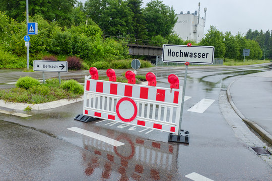 Hochwasser in Ehingen Sommer