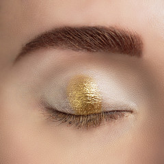 Woman eye with beautiful makeup