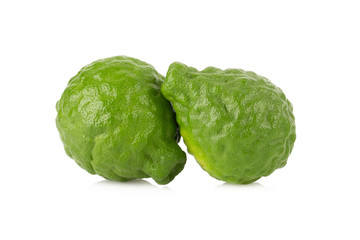 Bergamot fruit on a white background