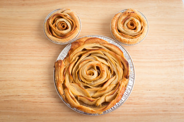 Apple rose pie, Mini apple rose pies