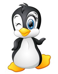 Cute cartoon penguin
