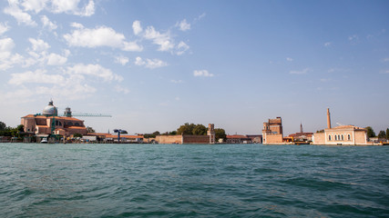 Fototapeta na wymiar Venice, view on grand canal and basilica