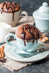 souffle with chocolate