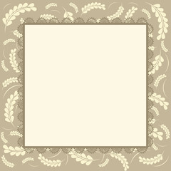 Vintage vector card template.