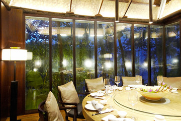 Garden restaurant's private dining room