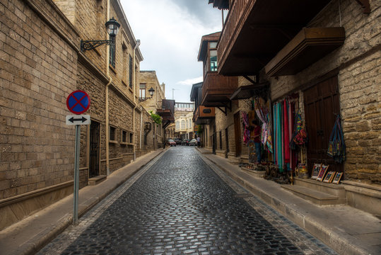 Streets of the old town. Baku old city