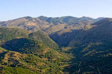 Naklejka premium Hills near Polyrrinia village on Crete - Greece