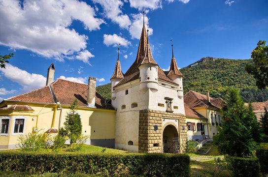 Famous gate in Brasov town, Romania