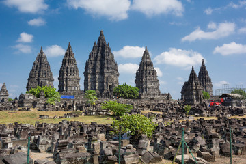 Prambanan temple ,Yogyakarta on Java island, Indonesia © happystock