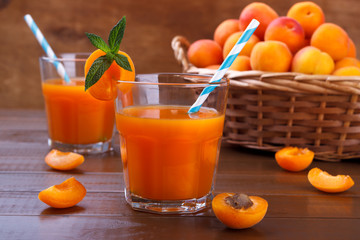 Fresh apricot juice