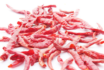 Red Chilli Dry isolated on white background