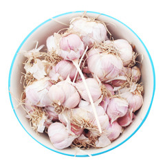 Garlic isolated on white background