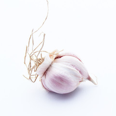 Garlic isolated on white background