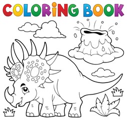 Coloring book dinosaur topic 2