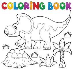 Coloring book dinosaur topic 3
