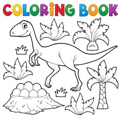 Coloring book dinosaur topic 4