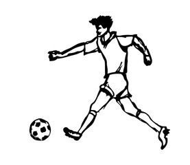 Fototapeta na wymiar soccer player design