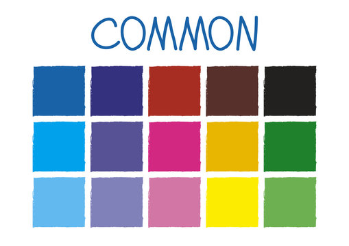 Common Color Tone without Code Vector Illustration