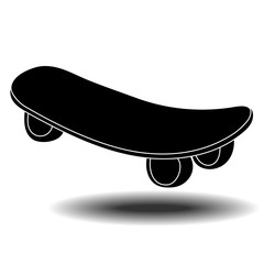 Skateboard flat icon