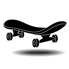 Skateboard flat icon