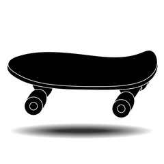 Skateboard flat icon