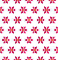 Vector modern seamless colorful geometry floral pattern, color abstract geometric background, pillow multicolored print, retro texture, hipster fashion design