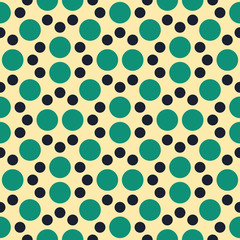 Vector modern seamless colorful geometry dot pattern. color abstract geometric background. pillow and bed sheet multicolor design. creative art deco. hipster fashion print