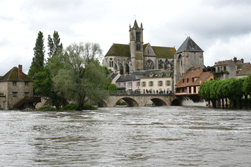 Obraz premium inondations à moret sur loing