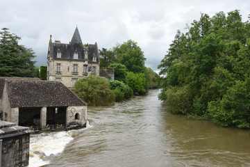 Fototapeta premium inondations à moret sur loing