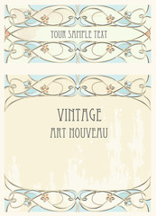 Art nouveau style background